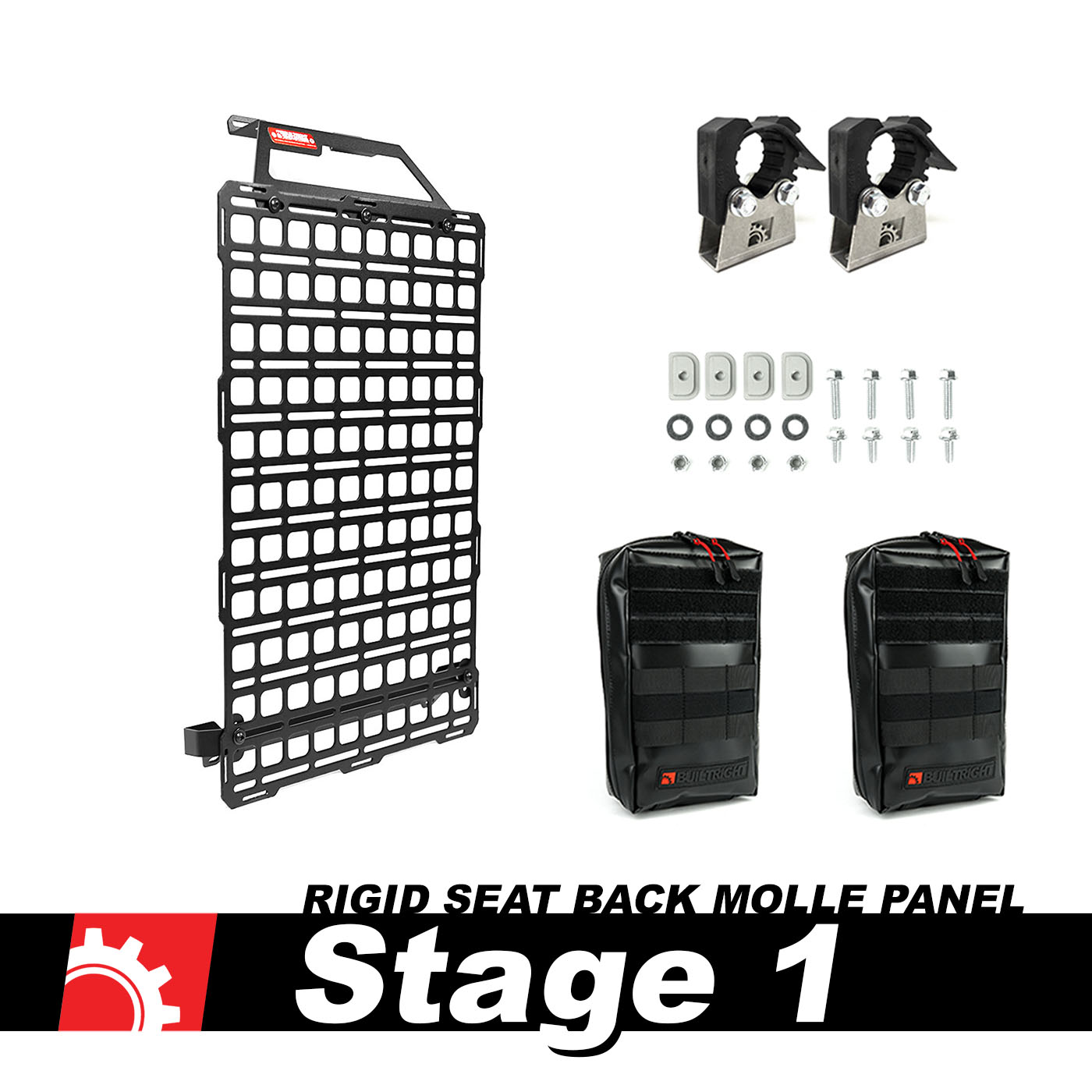 BUILTRIGHT INDUSTRIES - SEAT BACK TECH MOLLE KIT (SUPER DUTY 17-24)