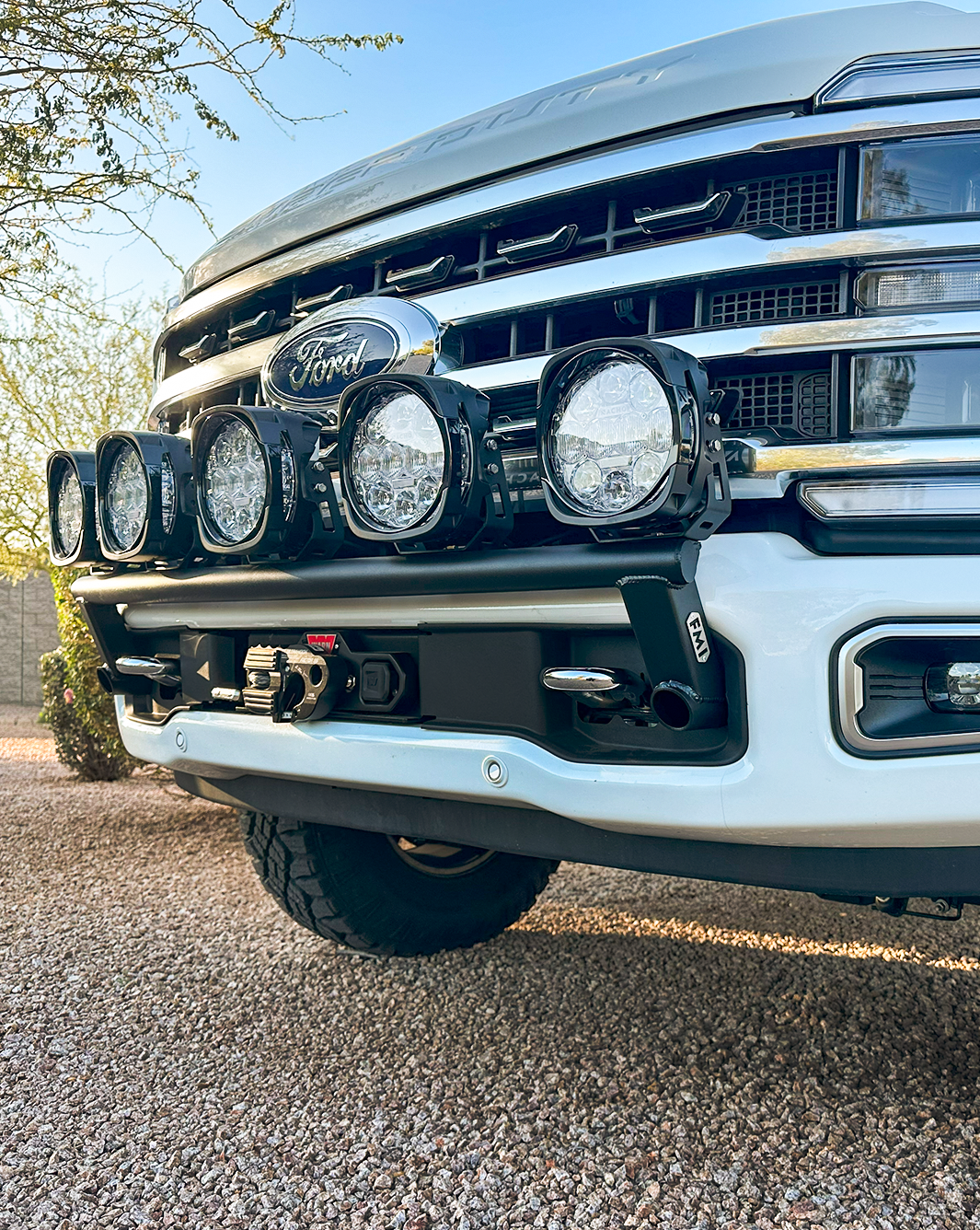 FOUTZ MOTORSPORTS | 2017-2022 FORD F-250 SUPER DUTY FRONT LIGHT MOUNT KIT (STOCK BUMPER)