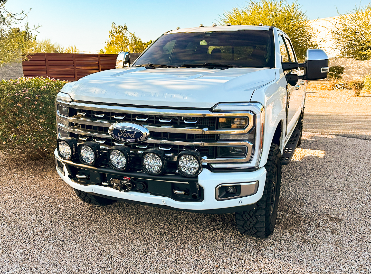 FOUTZ MOTORSPORTS | 2017-2022 FORD F-250 SUPER DUTY FRONT LIGHT MOUNT KIT (STOCK BUMPER)