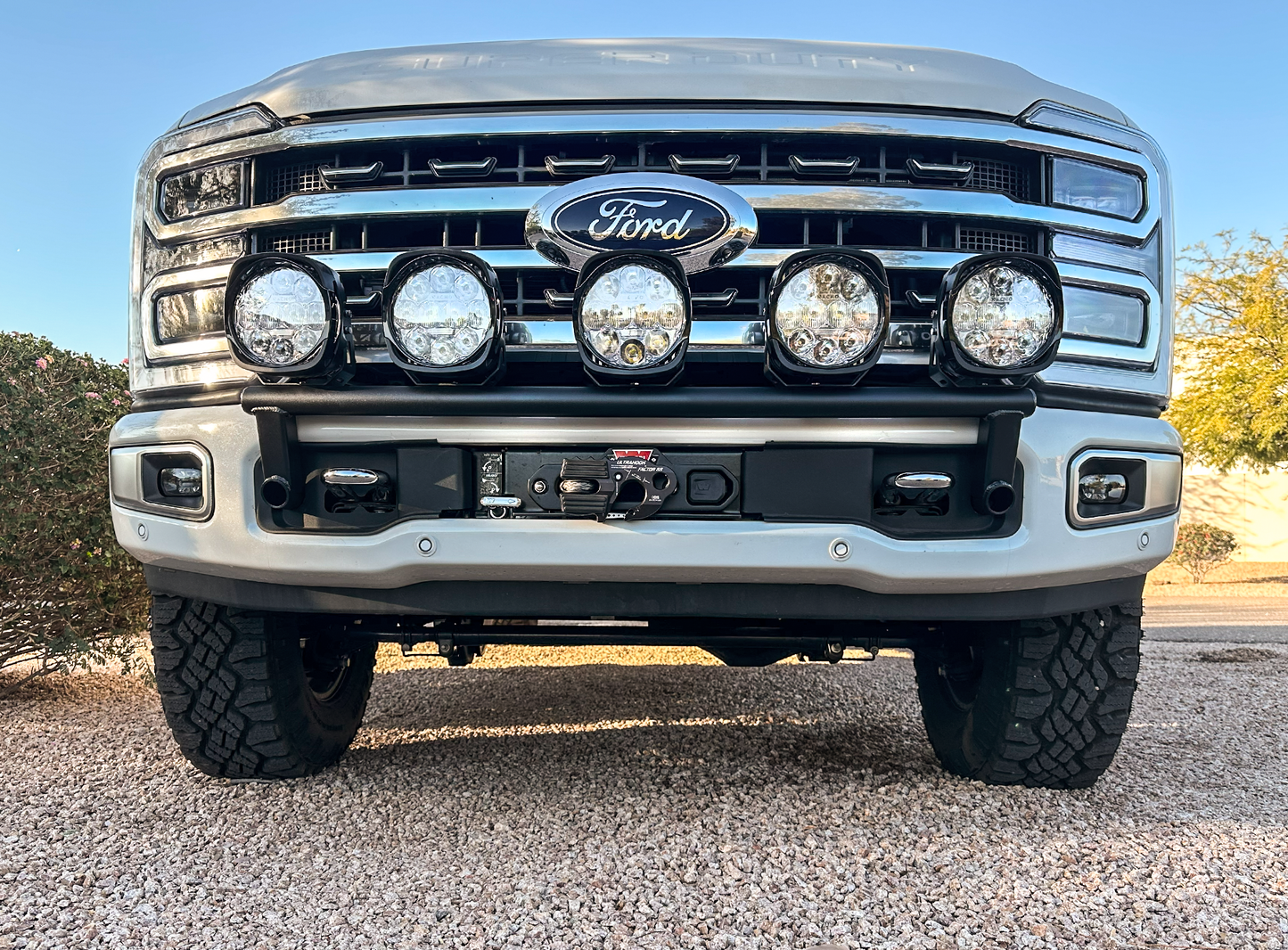 FOUTZ MOTORSPORTS | 2017-2022 FORD F-250 SUPER DUTY FRONT LIGHT MOUNT KIT (STOCK BUMPER)
