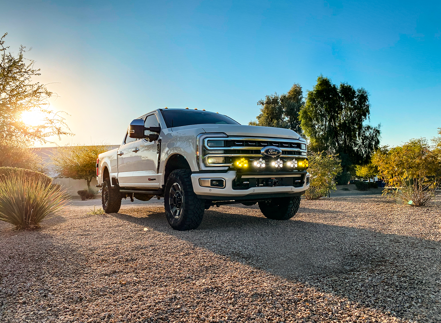 FOUTZ MOTORSPORTS | 2017-2022 FORD F-250 SUPER DUTY FRONT LIGHT MOUNT KIT (STOCK BUMPER)