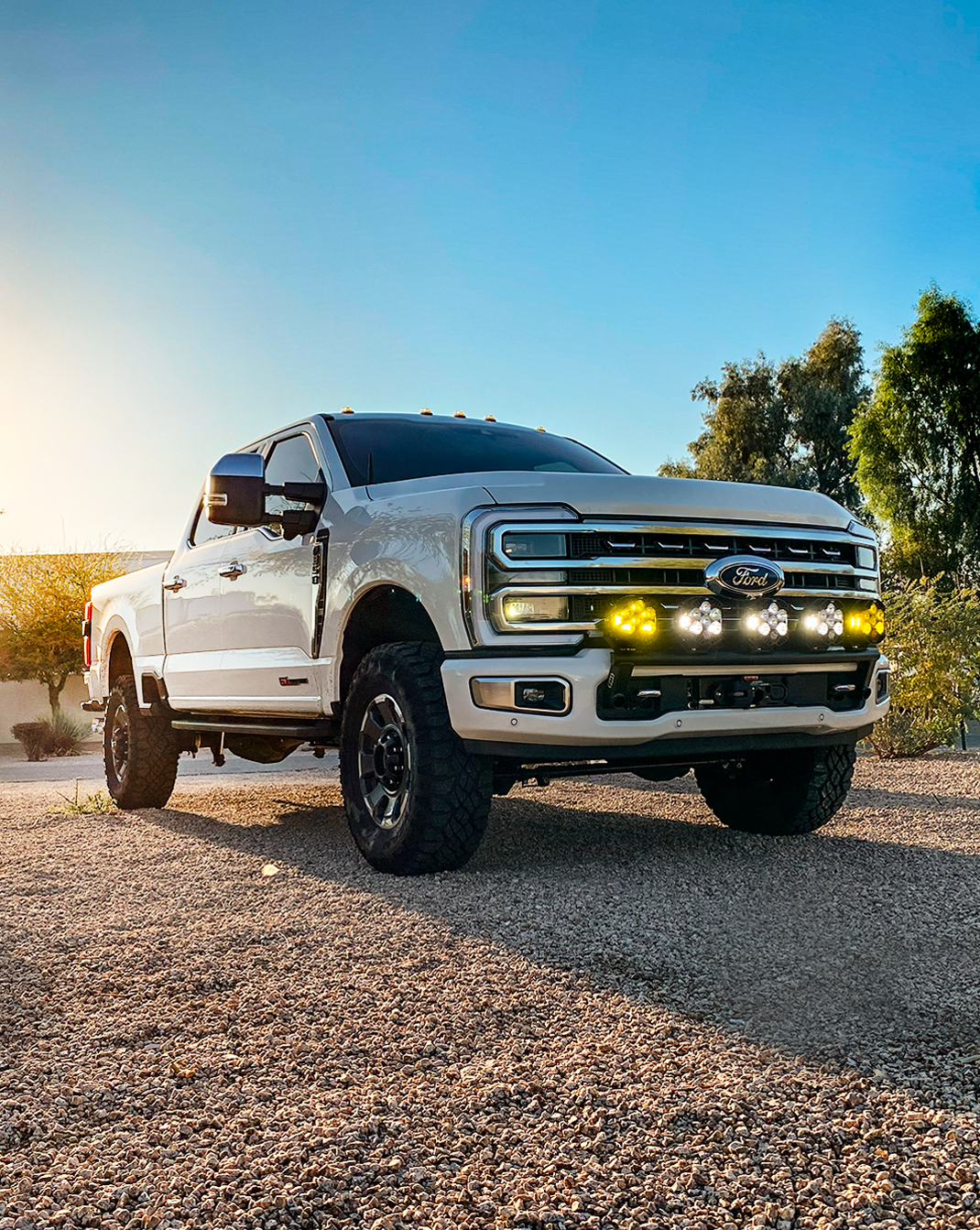 FOUTZ MOTORSPORTS | 2017-2022 FORD F-250 SUPER DUTY FRONT LIGHT MOUNT KIT (STOCK BUMPER)