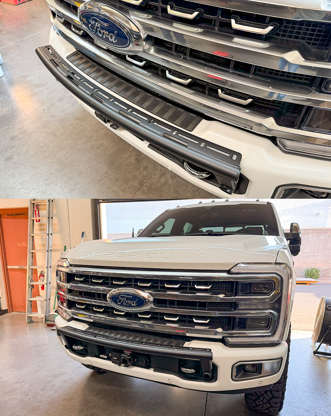 FOUTZ MOTORSPORTS | 2017-2022 FORD F-250 SUPER DUTY FRONT LIGHT MOUNT KIT (STOCK BUMPER)