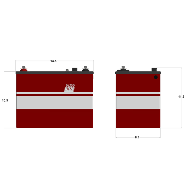 LITHIONICS BATTERY DIMENSIONS