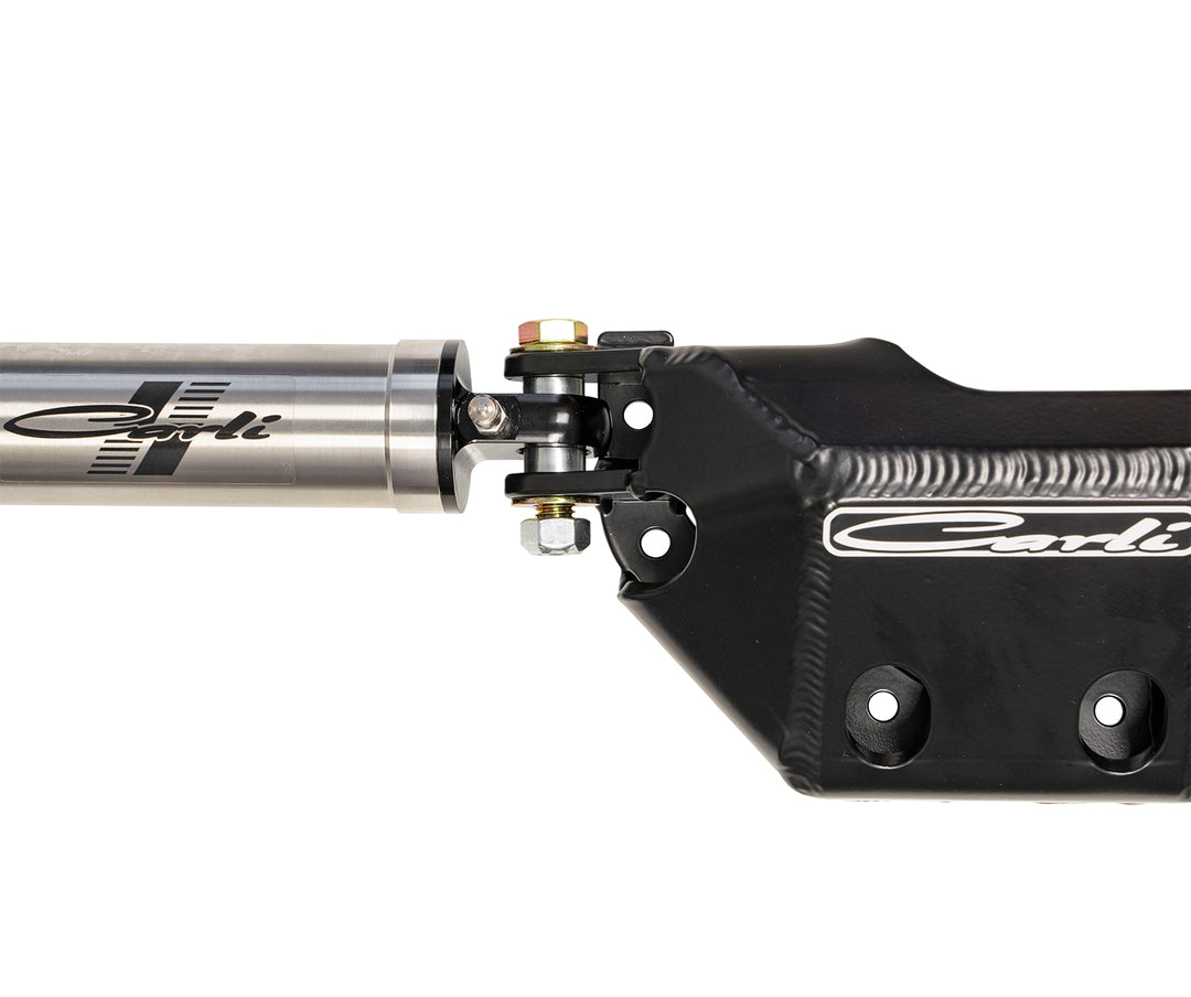 CARLI SUSPENSION 2023+ FORD SUPER DUTY LOW MOUNT STEERING STABILIZER