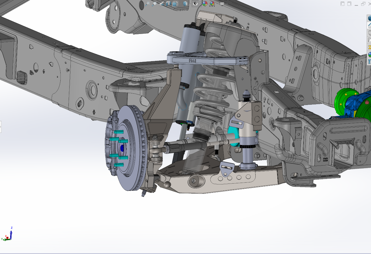 FOUTZ MOTORSPORTS -Fabricated Front Spindle kit (21-24 GEN 3 RAPTOR)