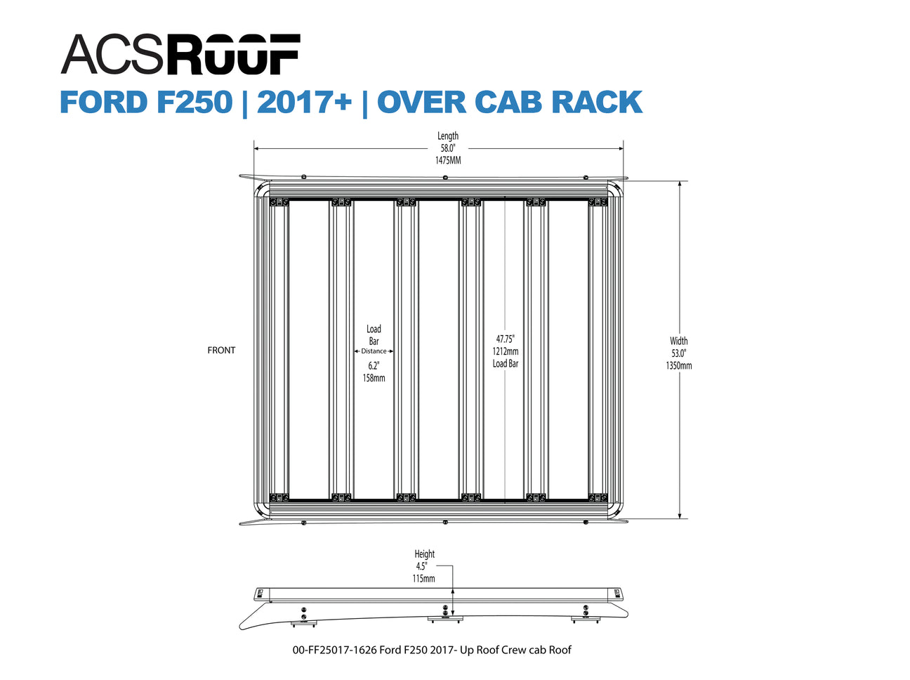 LEITNER DESIGNS - ACS ROOF PLATFORM RACK (FORD SUPER DUTY)