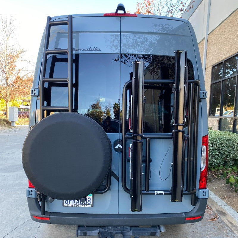 ALUMINESS - VERTICAL REAR DOOR BIKE RACK (SPRINTER 2019+)