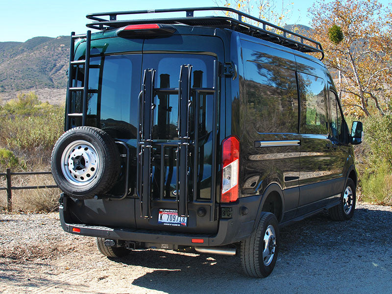 ALUMINESS - VERTICAL REAR DOOR BIKE RACK (TRANSIT 2015+)