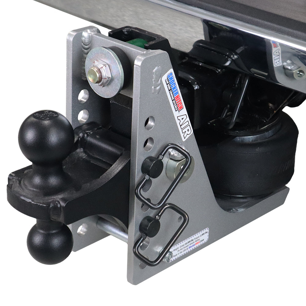 Shocker Streamline 10K Aluminum Air Hitch with Combo Ball Mount (2″ & 2-5/16″ Balls)