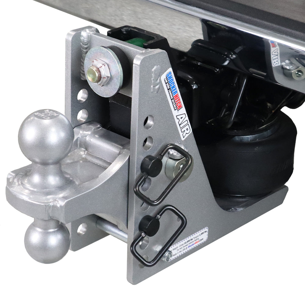 Shocker Streamline 10K Aluminum Air Hitch with Combo Ball Mount (2″ & 2-5/16″ Balls)