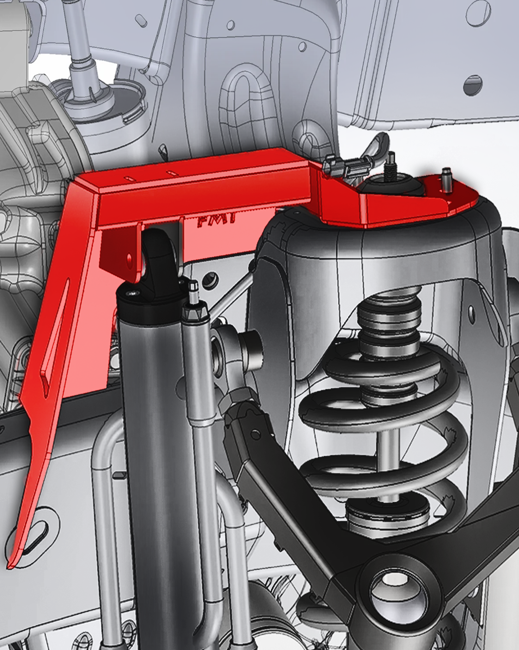 FOUTZ MOTORSPORTS - Fabricated Front Bypass Shock Mount Kit (21-24 Gen 3 Raptor )