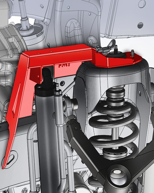 FOUTZ MOTORSPORTS - Fabricated Front Bypass Shock Mount Kit (21-24 Gen 3 Raptor )