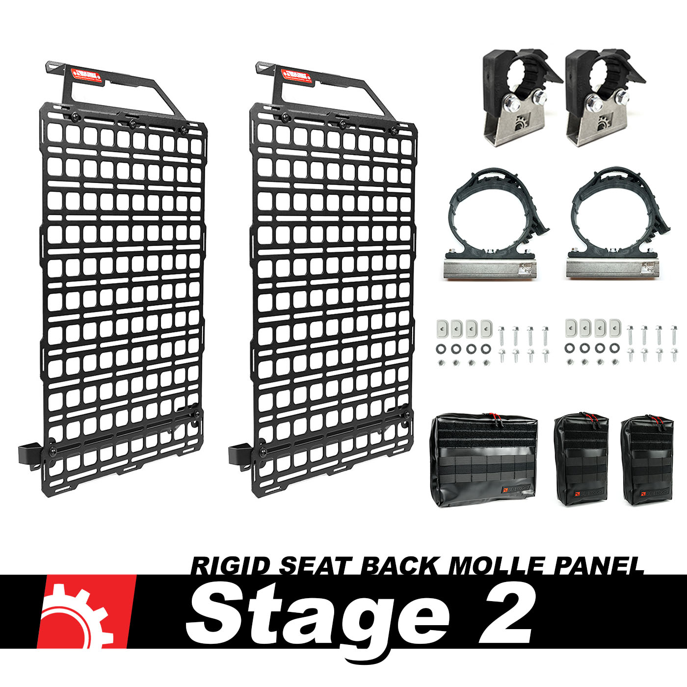 BUILTRIGHT INDUSTRIES - SEAT BACK TECH MOLLE KIT (SUPER DUTY 17-24)