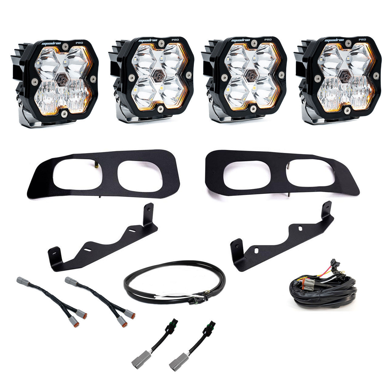 Baja Designs - Squadron Pro 2.0 Dual Fog Pocket Light Kit - Ford 2023-2026 Super Duty