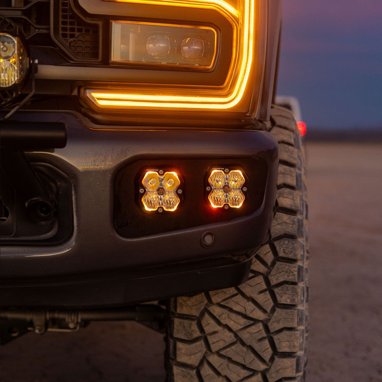 Baja Designs -  Squadron 2.0 Pro/Squadron SAE Dual Fog Pocket Light Kit - Ford 2023-26 Super Duty