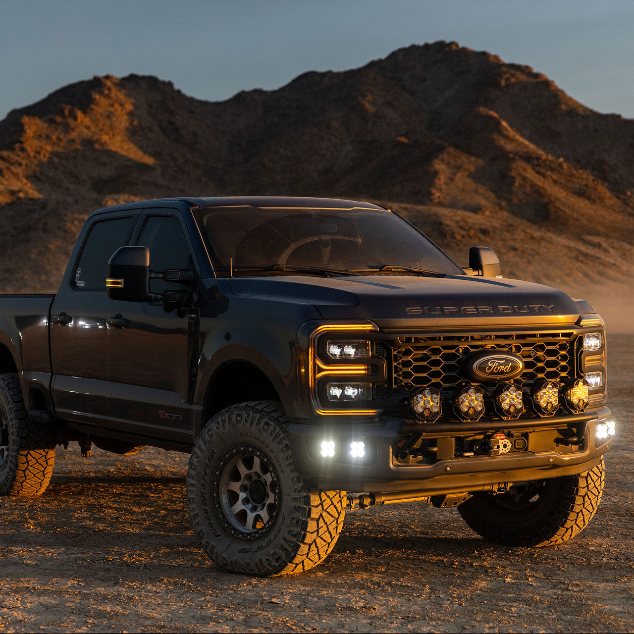 Baja Designs -  Squadron 2.0 Pro/Squadron SAE Dual Fog Pocket Light Kit - Ford 2023-26 Super Duty