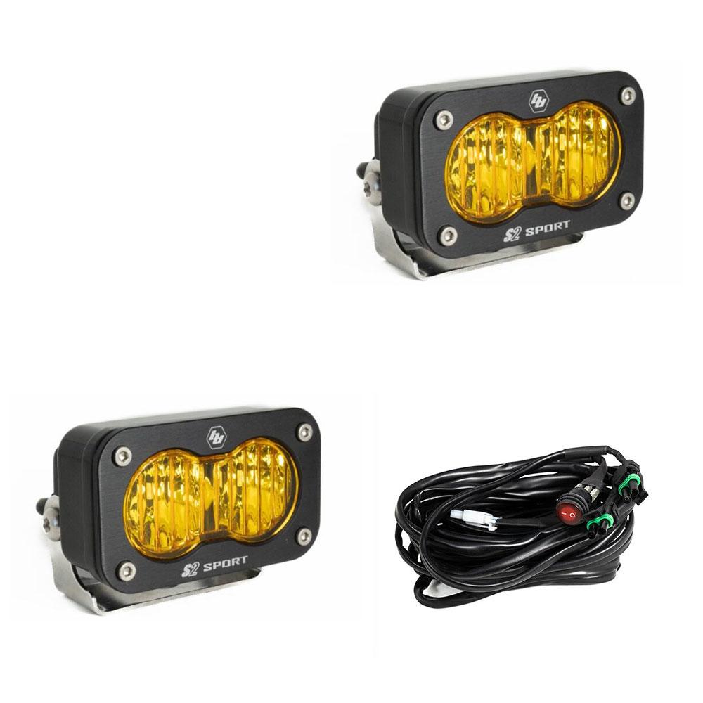 BAJA DESIGNS S2 Sport Black LED Auxiliary Light Pod Pair