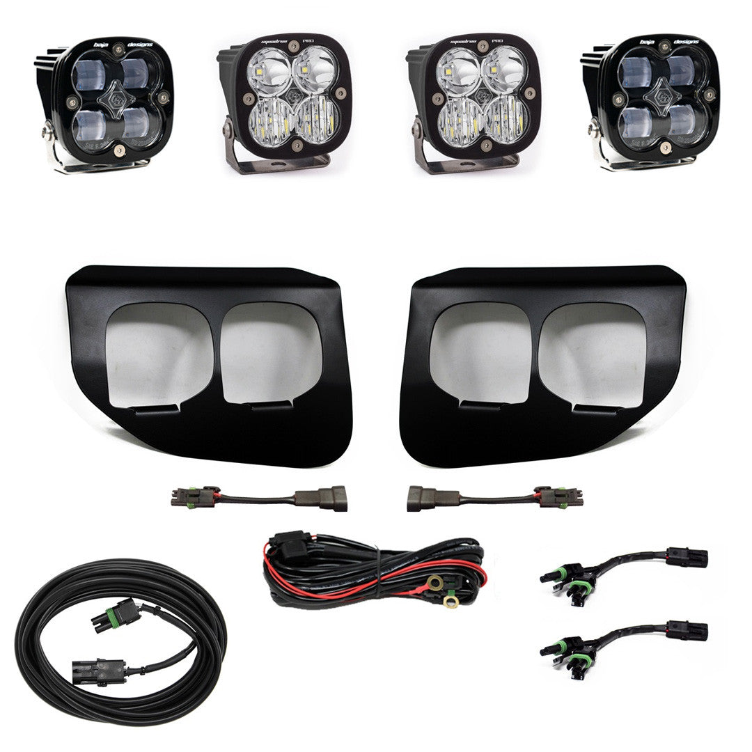 BAJA DESIGNS - Ford Squadron SAE/Pro Fog Pocket Light Kit - Ford 2020-22 F-250/350 Super Duty