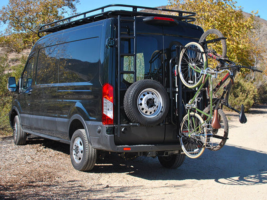 ALUMINESS - VERTICAL REAR DOOR BIKE RACK (TRANSIT 2015+)