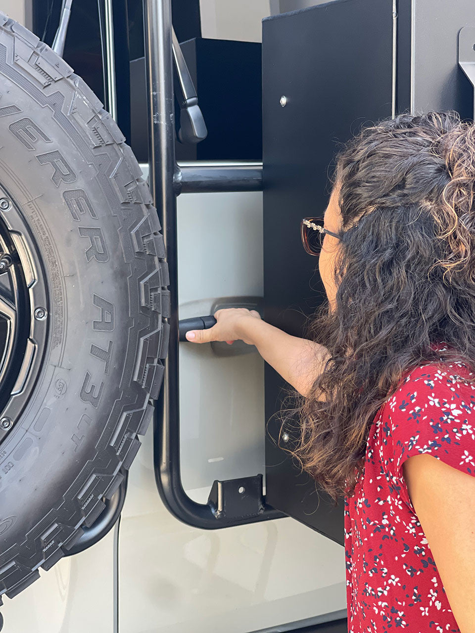 Overland Sprinter Rear Door Rack ALUMINESS - REAR DOOR BASERACK UNIT (Sprinter 2019+)