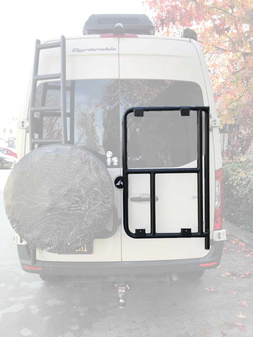 Overland Sprinter Rear Door Rack ALUMINESS - REAR DOOR BASERACK UNIT (Sprinter 2019+)