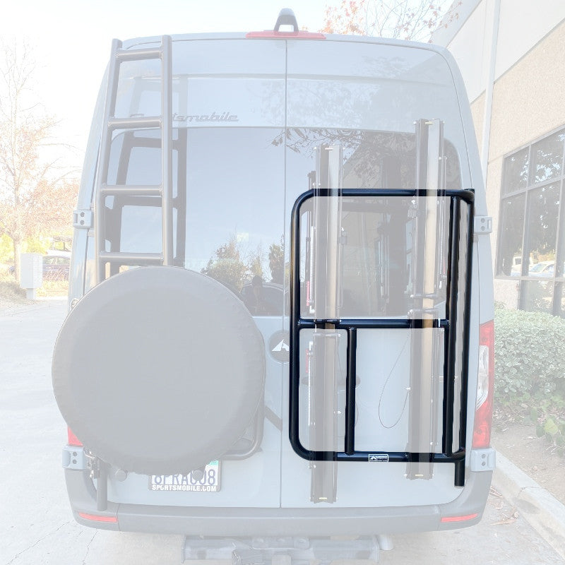 ALUMINESS - VERTICAL REAR DOOR BIKE RACK (SPRINTER 2019+)